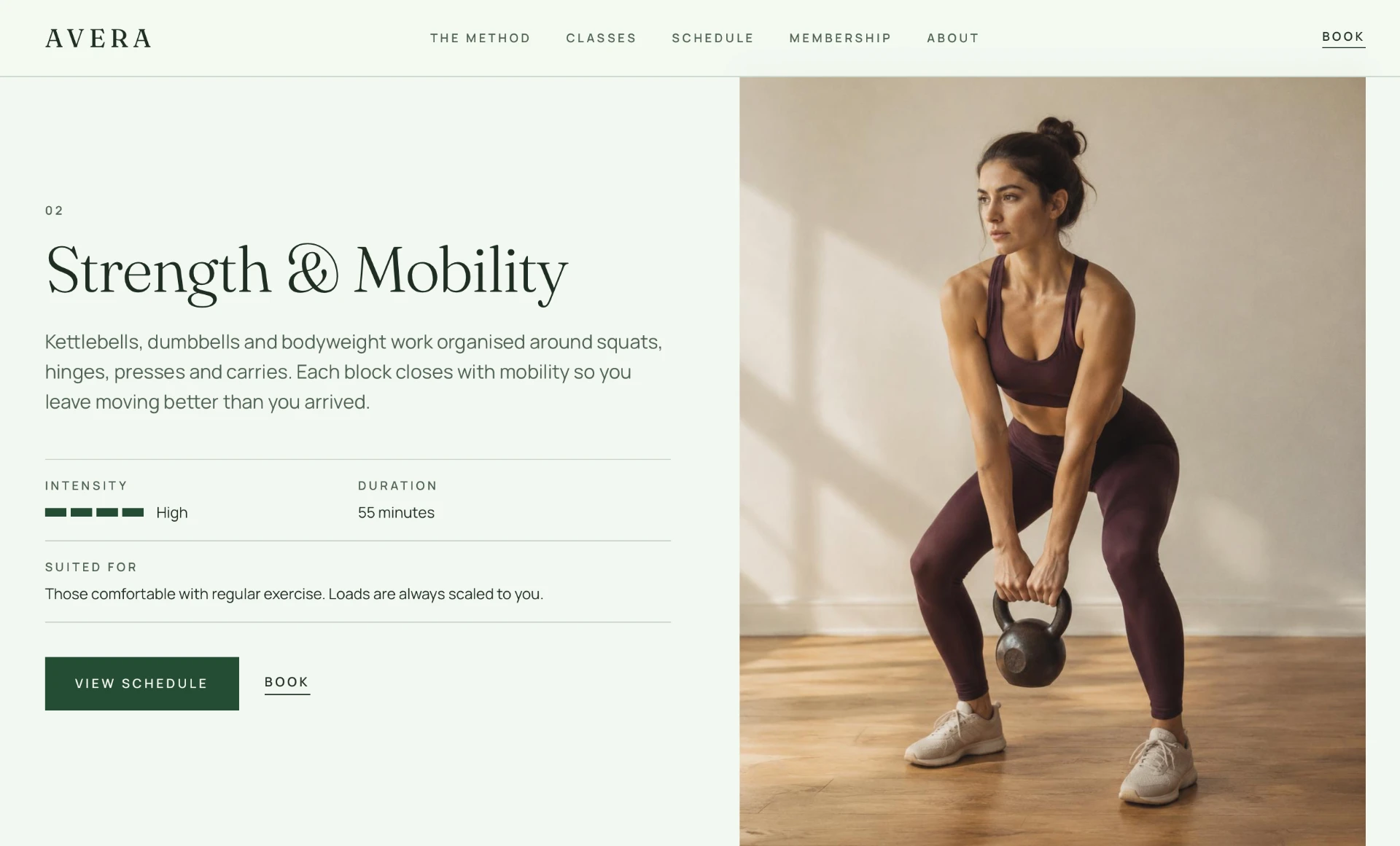 Avera Strength & Mobility class page
