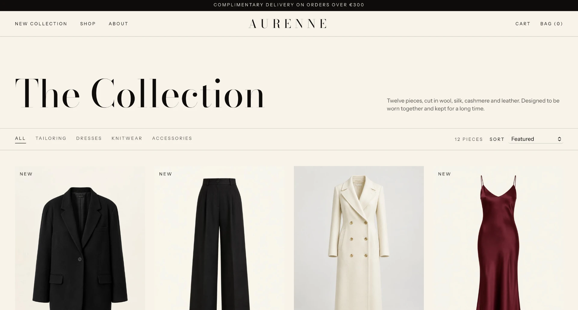 Aurenne collection page